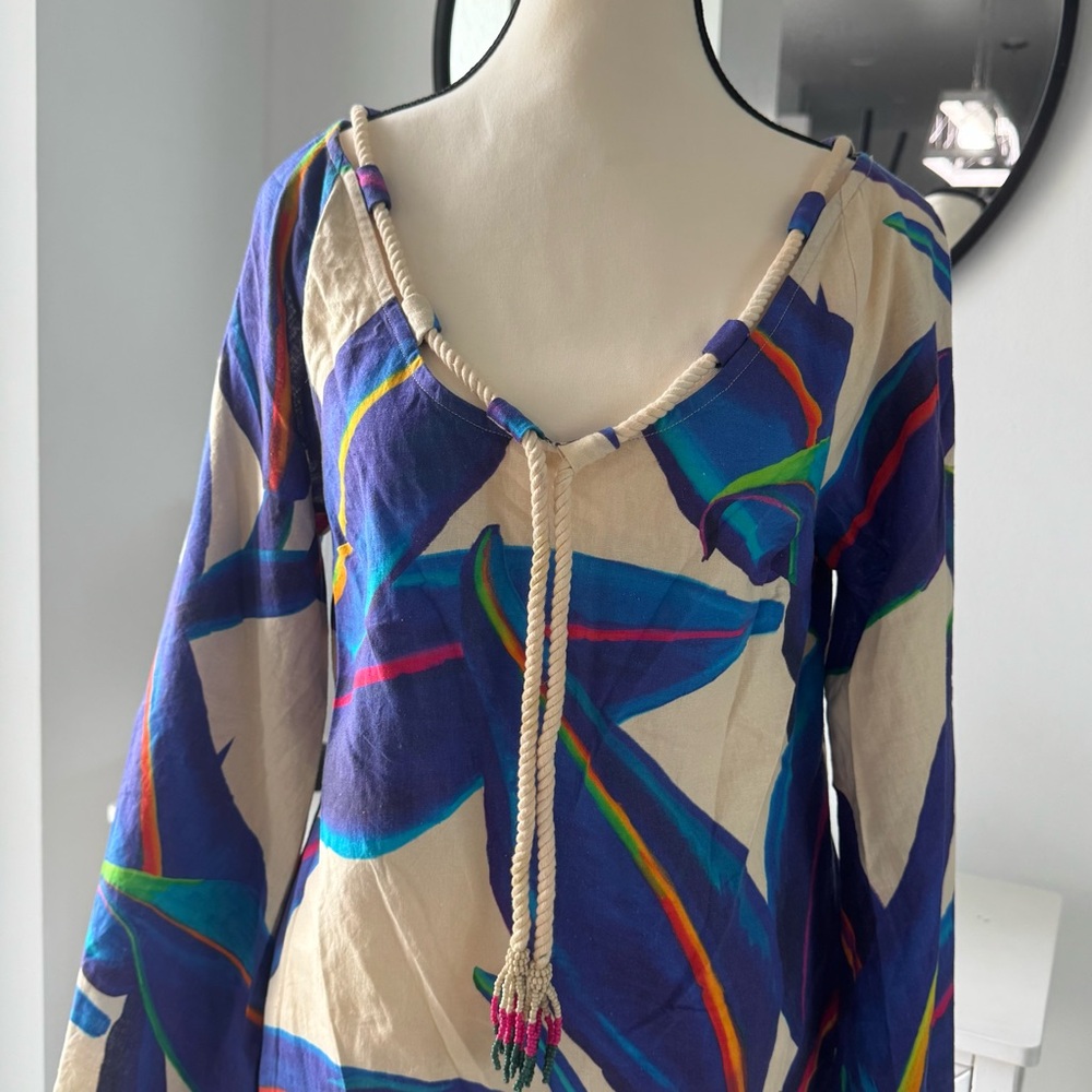 FARM Rio Multicolor V-Neck Top - Picture 7 of 16